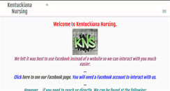 Desktop Screenshot of kynursing.com