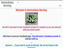 Tablet Screenshot of kynursing.com